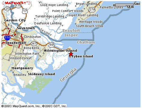 Mapquest Link to Tybee Island